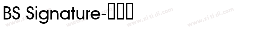 BS Signature字体转换